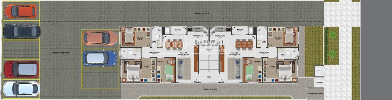 Imagem Apartamento com 3 Quartos à Venda, 63 m² em Parque Da Fonte - São José Dos Pinhais