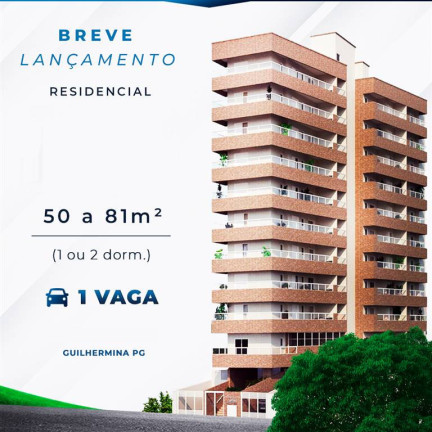 Imagem Apartamento com 1 Quarto à Venda, 42 m² em Guilhermina - Praia Grande