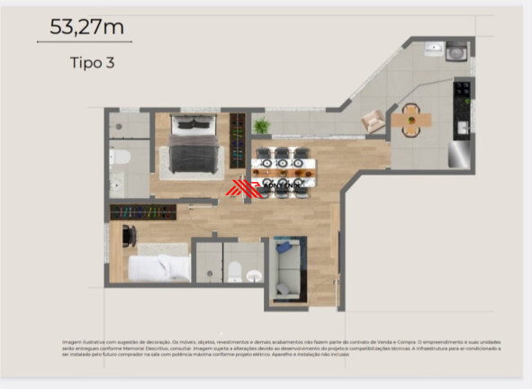 Imagem Apartamento com 2 Quartos à Venda, 43 m² em Vila Tijuco - Guarulhos