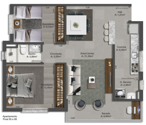 Imagem Apartamento com 3 Quartos à Venda, 91 m² em Teresópolis - Porto Alegre Imagem Apartamento com 3 Quartos à Venda, 91 m² em Teresópolis - Porto Alegre