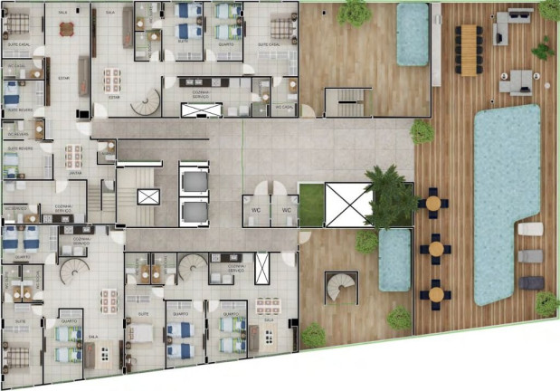 Imagem Apartamento com 3 Quartos à Venda, 81 m² em Bessa - João Pessoa