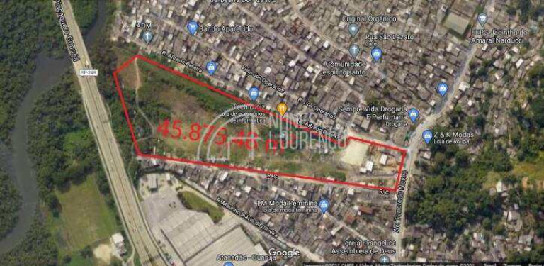 Terreno à Venda, 45.875 m² em Vila áurea (vicente De Carvalho) - Guarujá