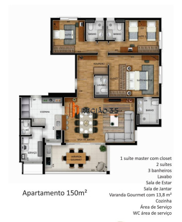 Imagem Apartamento com 3 Quartos à Venda, 154 m² em São Benedito - Poços De Caldas Imagem Apartamento com 3 Quartos à Venda, 154 m² em São Benedito - Poços De Caldas
