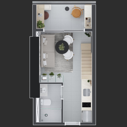 Imagem Imóvel com 1 Quarto à Venda, 25 m² em Centro - Curitiba