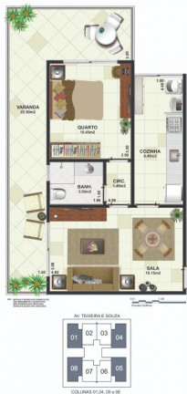 Imagem Apartamento com 1 Quarto à Venda,  em Centro - Cabo Frio