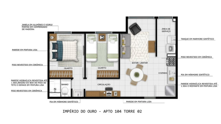 Imagem Imóvel com 2 Quartos à Venda, 42 m² em Centro - São Gonçalo