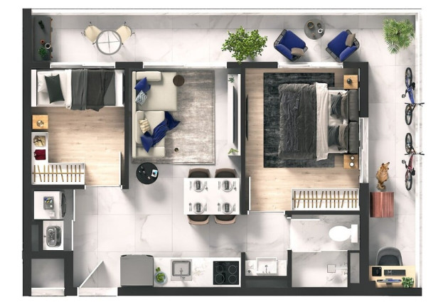 Imagem Apartamento com 2 Quartos à Venda, 51 m² em Morumbi - São Paulo Imagem Apartamento com 2 Quartos à Venda, 51 m² em Morumbi - São Paulo