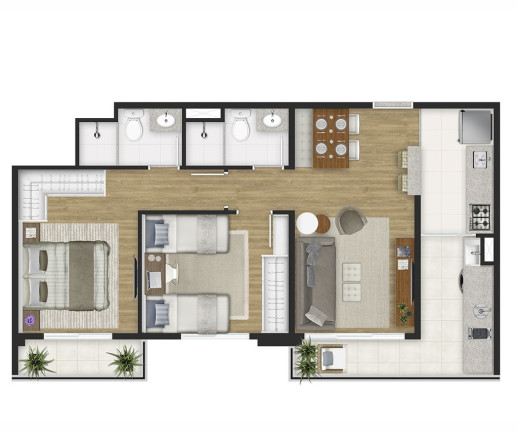 Imagem Apartamento com 2 Quartos à Venda, 59 m² em Santana - São Paulo Imagem Apartamento com 2 Quartos à Venda, 59 m² em Santana - São Paulo