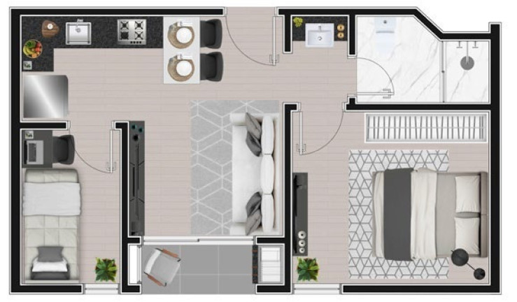 Imagem Apartamento com 2 Quartos à Venda, 35 m² em Cidade Industrial - Curitiba Imagem Apartamento com 2 Quartos à Venda, 35 m² em Cidade Industrial - Curitiba