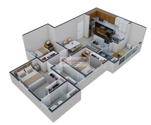 Imagem Apartamento com 3 Quartos à Venda, 67 m² em Jardim Imperador - Suzano