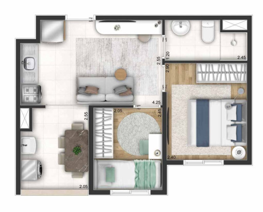 Imagem Imóvel com 2 Quartos à Venda, 31 m² em Jardim Taquaral - São Paulo