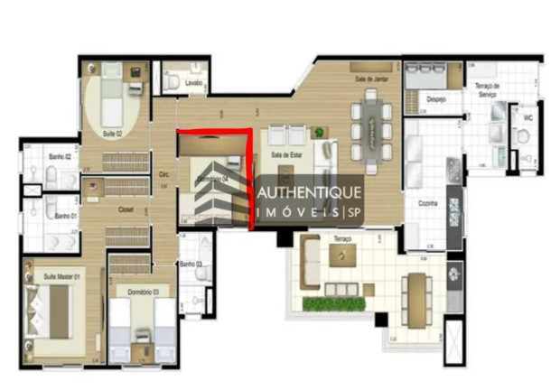 Imagem Apartamento com 3 Quartos à Venda, 142 m² em Vila Andrade - São Paulo