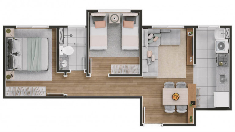 Imagem Imóvel com 1 Quarto à Venda, 42 m² em Jardim Ibirapuera - Campinas