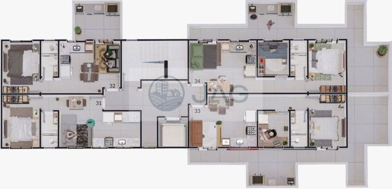 Imagem Imóvel com 1 Quarto à Venda, 39 m² em Capão Da Imbuia - Curitiba Imagem Imóvel com 1 Quarto à Venda, 39 m² em Capão Da Imbuia - Curitiba