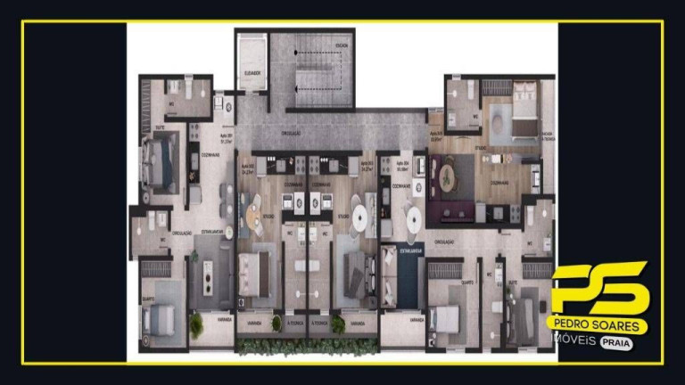 Imagem Apartamento com 1 Quarto à Venda, 24 m² em Intermares - Cabedelo