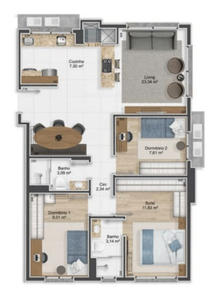 Imagem Apartamento com 3 Quartos à Venda, 88 m² em Petrópolis - Porto Alegre