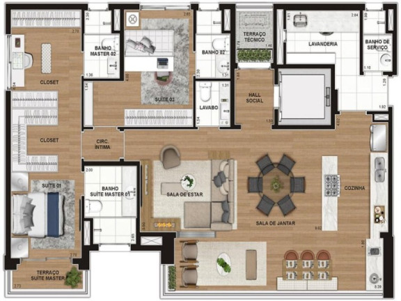 Imagem Apartamento com 3 Quartos à Venda, 147 m² em Itaim - São Paulo