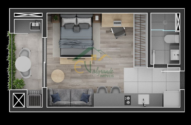 Imagem Apartamento com 2 Quartos à Venda, 59 m² em Novo Mundo - Curitiba Imagem Apartamento com 2 Quartos à Venda, 59 m² em Novo Mundo - Curitiba