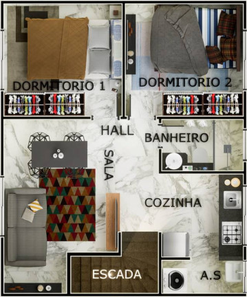 Imagem Casa com 2 Quartos à Venda, 48 m² em Caiçara - Praia Grande