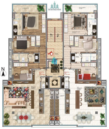 Imagem Apartamento com 3 Quartos à Venda, 122 m² em Cidade Alta - Bento Gonçalves Imagem Apartamento com 3 Quartos à Venda, 122 m² em Cidade Alta - Bento Gonçalves