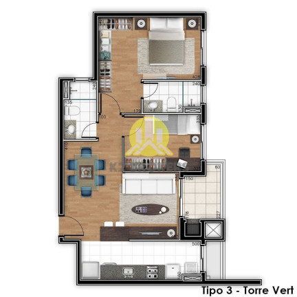 Imagem Apartamento com 2 Quartos à Venda, 67 m² em Bacacheri - Curitiba Imagem Apartamento com 2 Quartos à Venda, 67 m² em Bacacheri - Curitiba