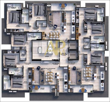 Imagem Apartamento com 2 Quartos à Venda, 77 m² em Pedra Branca - Palhoça Imagem Apartamento com 2 Quartos à Venda, 77 m² em Pedra Branca - Palhoça