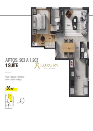Imagem Imóvel com 2 Quartos à Venda, 56 m² em Lourdes - Belo Horizonte