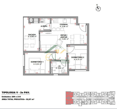 Imagem Apartamento com 2 Quartos à Venda, 52 m² em Weissópolis - Pinhais Imagem Apartamento com 2 Quartos à Venda, 52 m² em Weissópolis - Pinhais