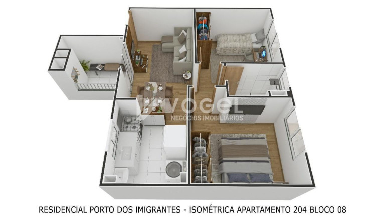 Imagem Apartamento com 2 Quartos à Venda, em Feitoria - Sao Leopoldo Imagem Apartamento com 2 Quartos à Venda, em Feitoria - Sao Leopoldo