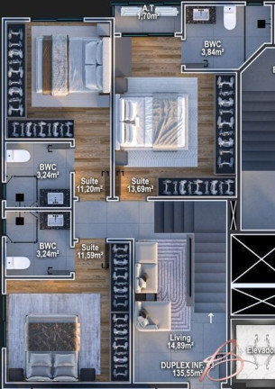 Imagem Apartamento com 3 Quartos à Venda, 89 m² em Centro - Itajaí
