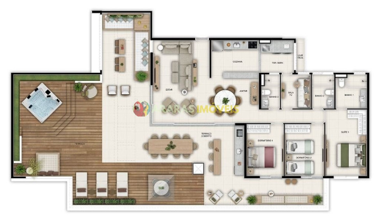 Imagem Apartamento com 3 Quartos à Venda, 112 m² em Centro - Bertioga