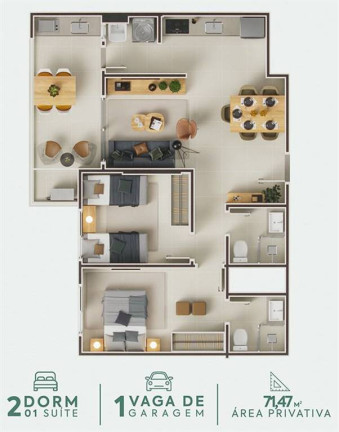 Imagem Apartamento com 2 Quartos à Venda, 71 m² em Centro - Itanhaém