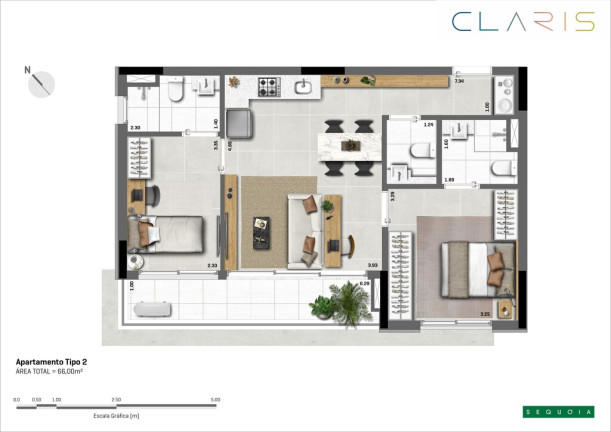 Imagem Apartamento com 2 Quartos à Venda, 65 m² em Indianópolis - São Paulo