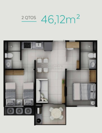 Imagem Apartamento com 2 Quartos à Venda, 46 m² em Carneiros - Tamandaré