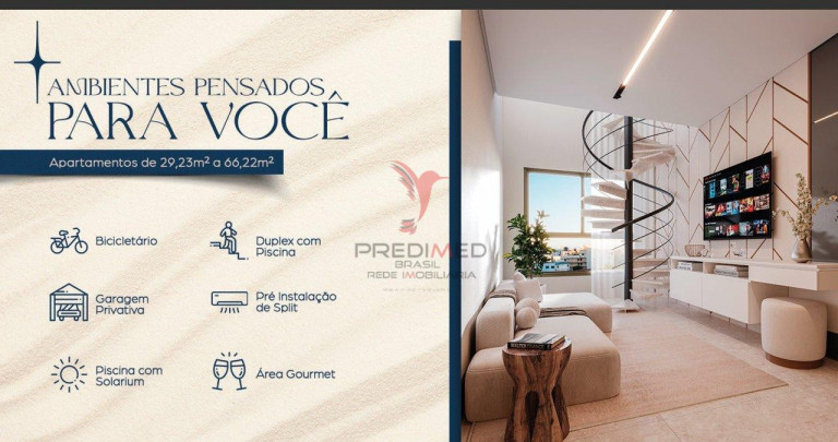 Imagem Apartamento com 1 Quarto à Venda, 22 m² em Poço - Cabedelo