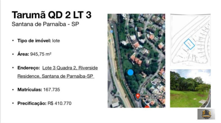 Imagem Terreno à Venda, 849 m² em Tarumã - Santana De Parnaíba