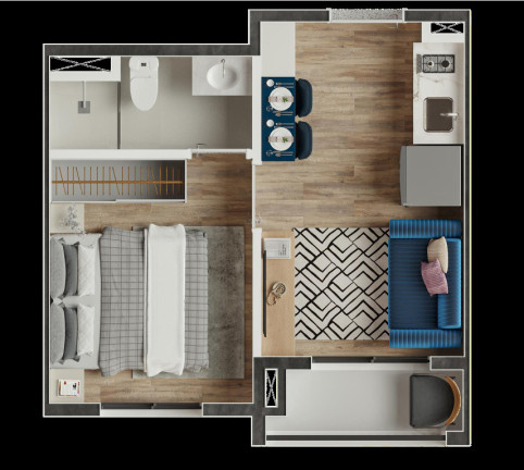 Imagem Imóvel com 1 Quarto à Venda, 24 m² em Jabaquara - São Paulo