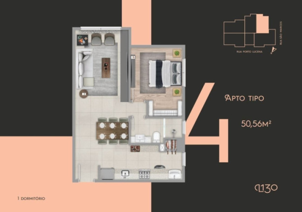 Imagem Apartamento com 1 Quarto à Venda, 50 m² em Carniel - Gramado