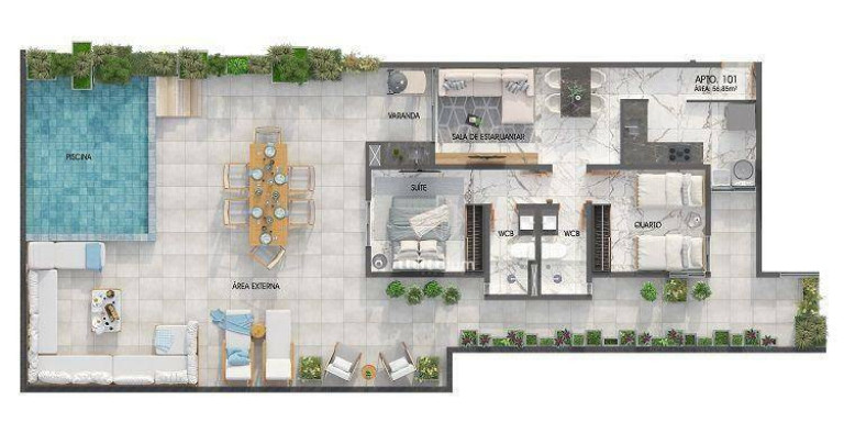 Imagem Apartamento com 2 Quartos à Venda, 159 m² em Jardim Oceania - João Pessoa