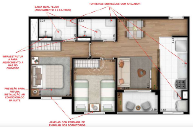 Imagem Apartamento com 2 Quartos à Venda, 51 m² em Cambuci - São Paulo