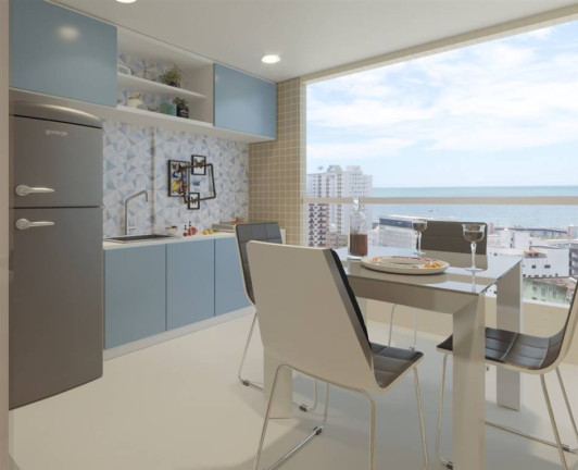 Imagem Apartamento com 1 Quarto à Venda, 55 m² em Ocian - Praia Grande