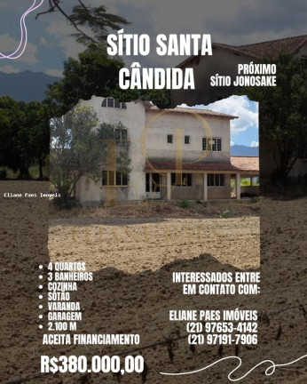Imóvel com 4 Quartos à Venda, 2.100 m² em Santa Cândida - Itaguaí