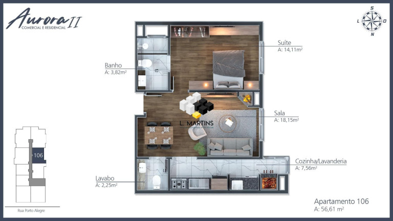 Imagem Apartamento com 1 Quarto à Venda, 42 m² em Moura - Gramado Imagem Apartamento com 1 Quarto à Venda, 42 m² em Moura - Gramado