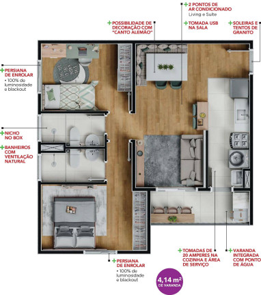 Imagem Apartamento com 2 Quartos à Venda,  em São Bernardo - Campinas