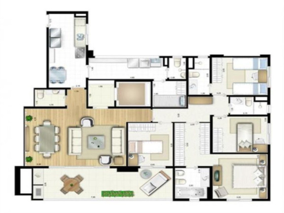 Imagem Imóvel com 3 Quartos à Venda, 146 m² em Brooklin Paulista - São Paulo Imagem Imóvel com 3 Quartos à Venda, 146 m² em Brooklin Paulista - São Paulo