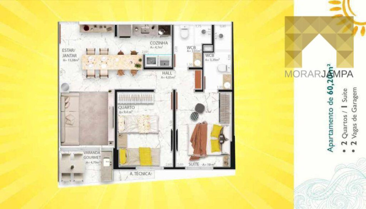 Imagem Apartamento com 3 Quartos à Venda, 90 m² em Jardim Oceania - João Pessoa Imagem Apartamento com 3 Quartos à Venda, 90 m² em Jardim Oceania - João Pessoa