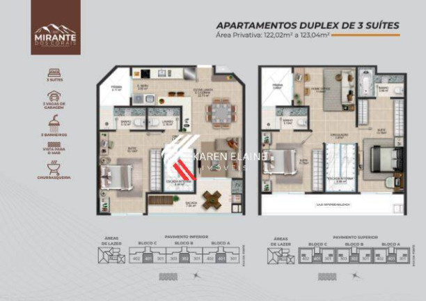 Cobertura com 3 Quartos à Venda, 199 m² em Coqueiros - Florianópolis