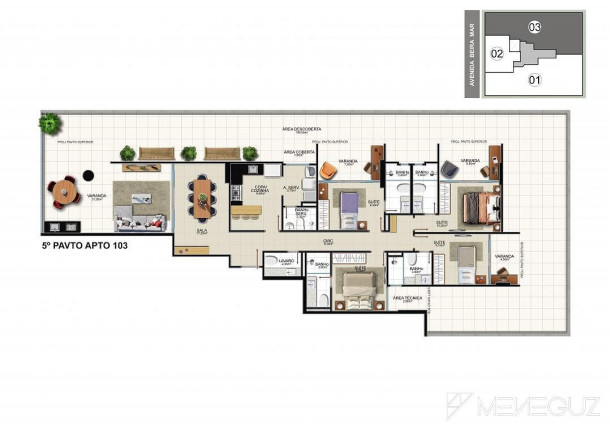 Imagem Apartamento com 3 Quartos à Venda, 120 m² em Praia Do Morro - Guarapari Imagem Apartamento com 3 Quartos à Venda, 120 m² em Praia Do Morro - Guarapari