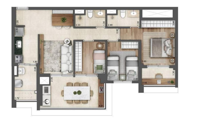 Imagem Apartamento com 3 Quartos à Venda, 84 m² em Brás - São Paulo Imagem Apartamento com 3 Quartos à Venda, 84 m² em Brás - São Paulo