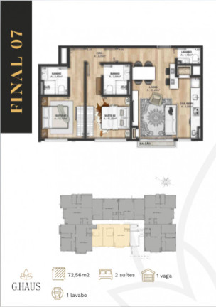 Imagem Apartamento com 2 Quartos à Venda, 78 m² em Bavaria - Gramado Imagem Apartamento com 2 Quartos à Venda, 78 m² em Bavaria - Gramado